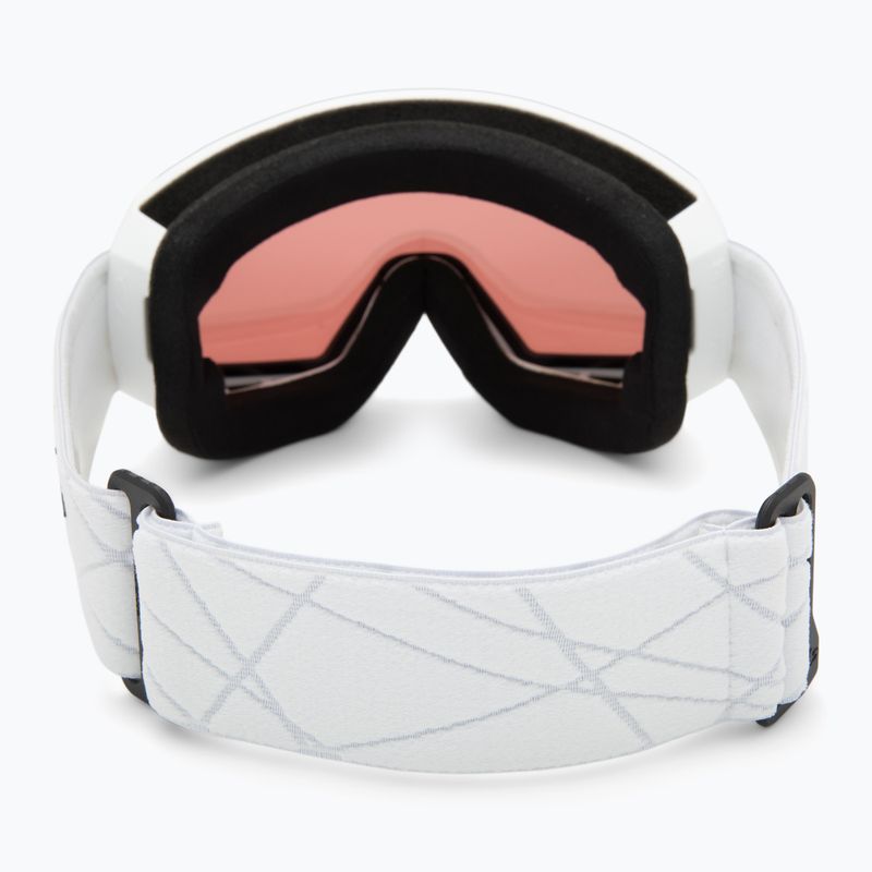 Bollé Y7 OTG ski goggles white matte/vermillon gun 3