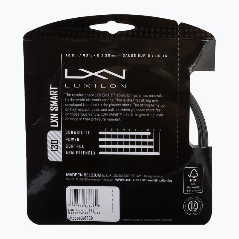 Luxilon Lxn Smart 130 tennis string 12.2m black WR8300901 2