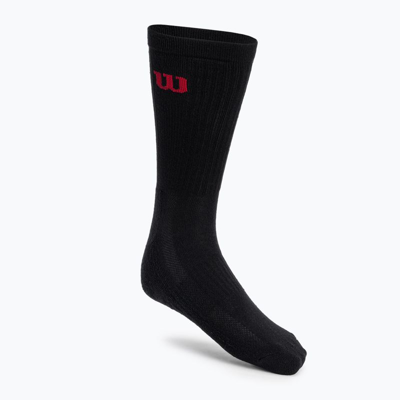 Wilson Crew men's tennis socks 3 pairs black WRA803002 2