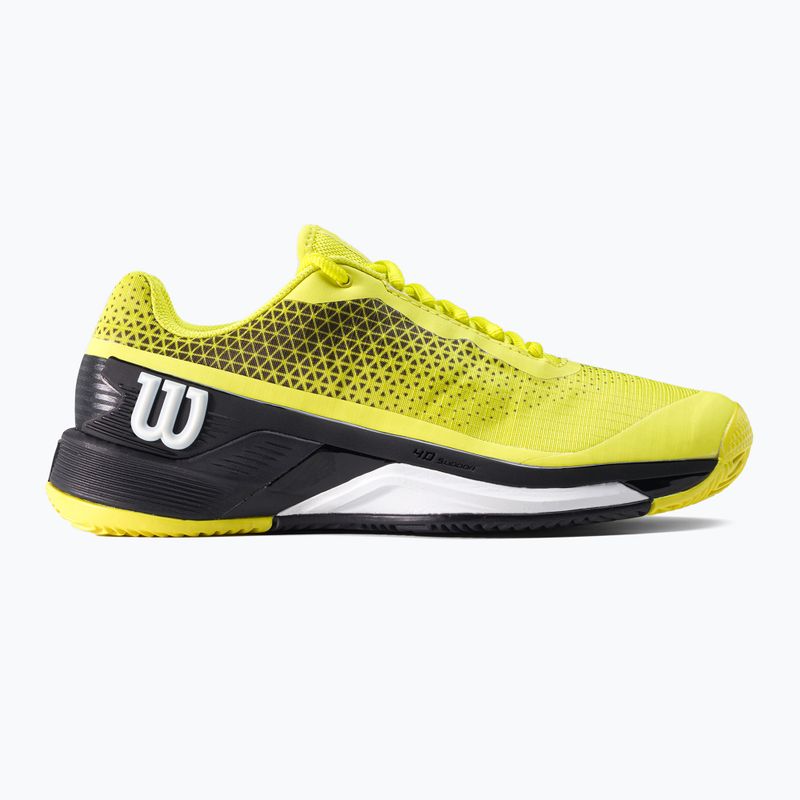 Wilson Rush Pro 4.0 Clay men's tennis shoes black and yellow WRS329450 2