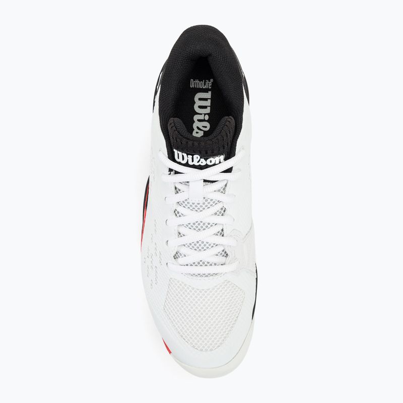 Men's tennis shoes Wilson Rush Pro Ace white/red/poppy red 6