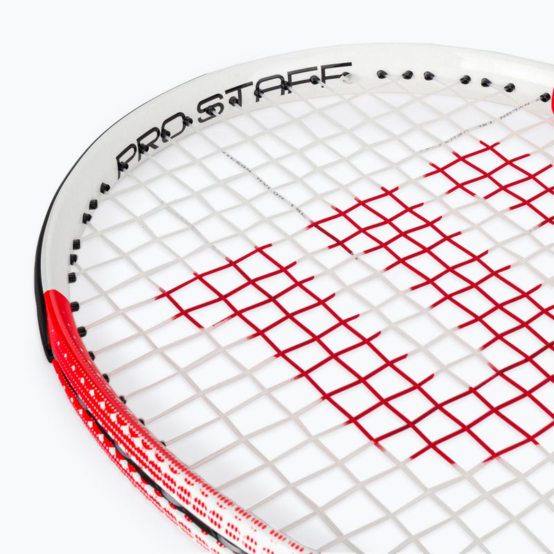 Wilson Pro Staff Precision Team 103 tennis racket red and white WR080510U 6