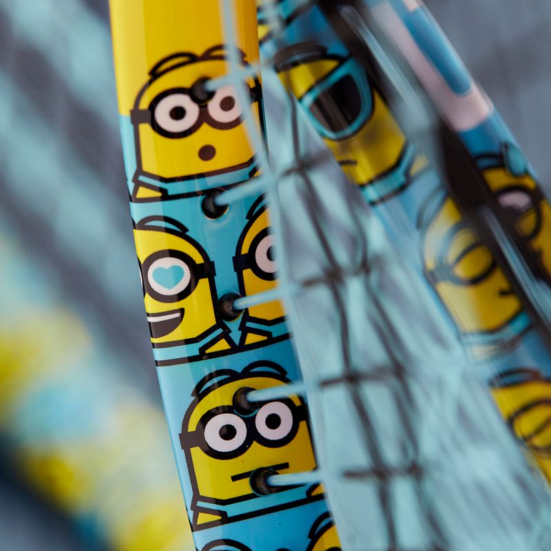 Wilson Minions 2.0 Jr 25 children's tennis racket blue/yellow WR097310H 9