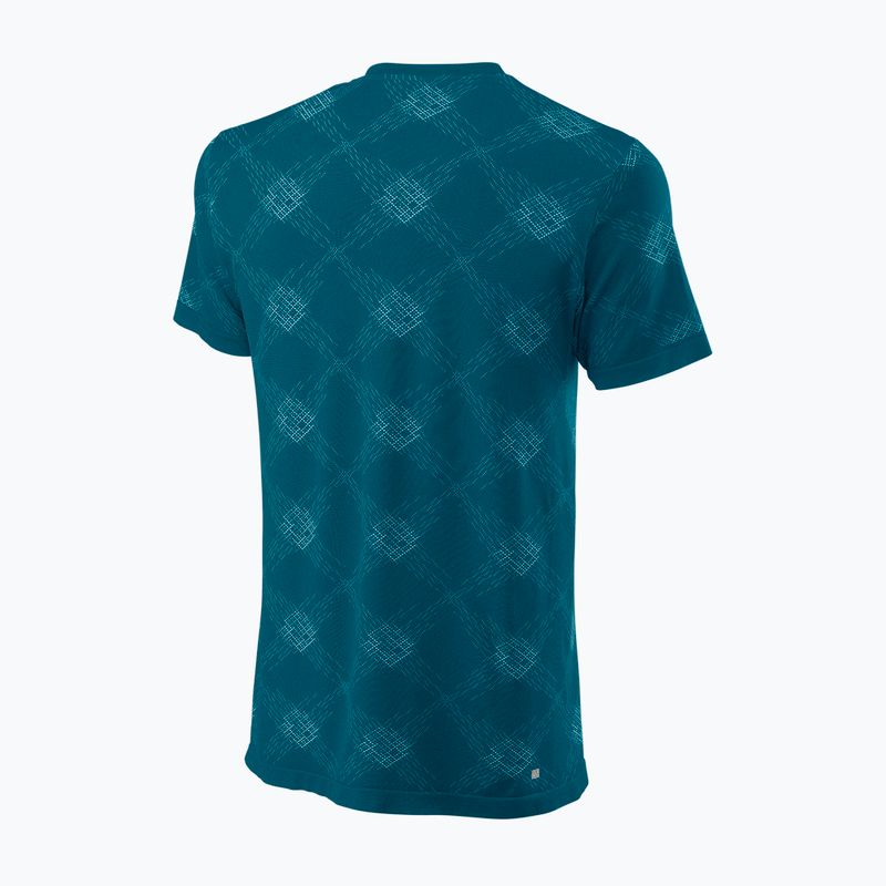 Wilson PWR SMLS Henley III men's tennis shirt blue WRA804502 2