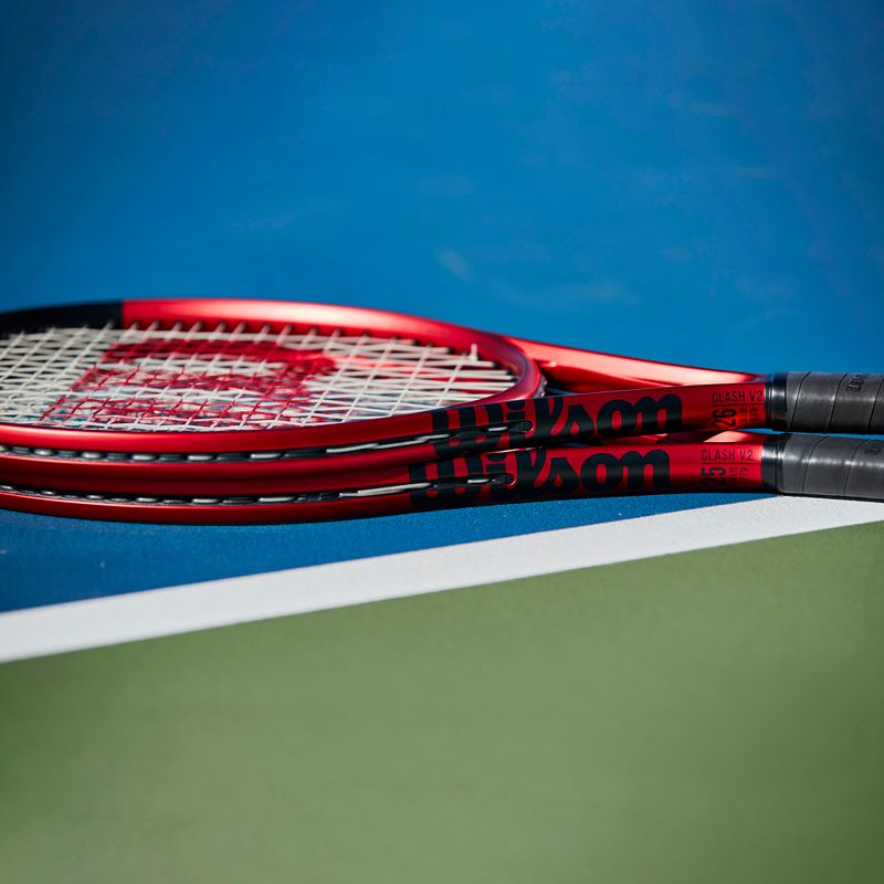 Wilson Clash 26 V2.0 children's tennis racket red WR074610U 9