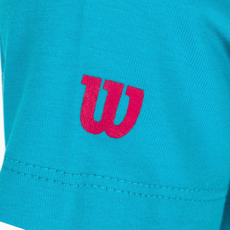 Children's tennis shirt Wilson Emoti-Fun Tech Tee blue WRA807903 3