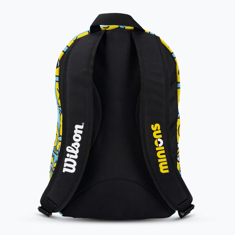 Wilson Minions 2.0 Team blue yellow black children's tennis backpack 3