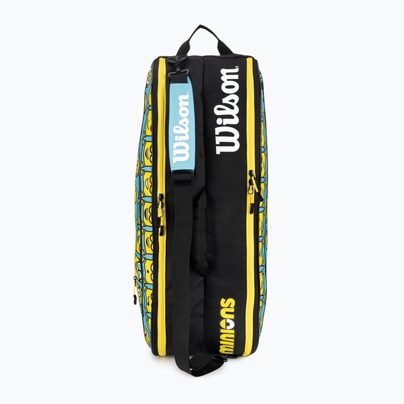 Children's tennis bag Wilson Minions 2.0 Team 6 Pack blue yellow black 5