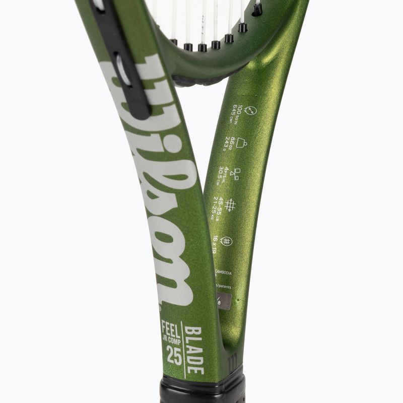 Children's tennis racket Wilson Blade Feel Comp 25 green WR125310U 4