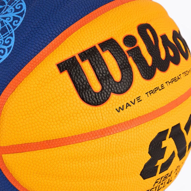 Wilson Fiba 3x3 Game Ball Paris Retail basketball 2024 blue/yellow size 6 3