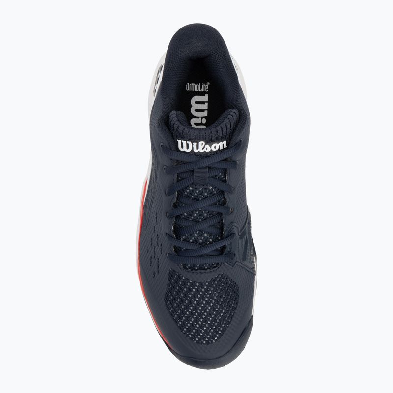 Men's tennis shoes Wilson Rush Pro Ace navy blazer/ white/ wilson red 5