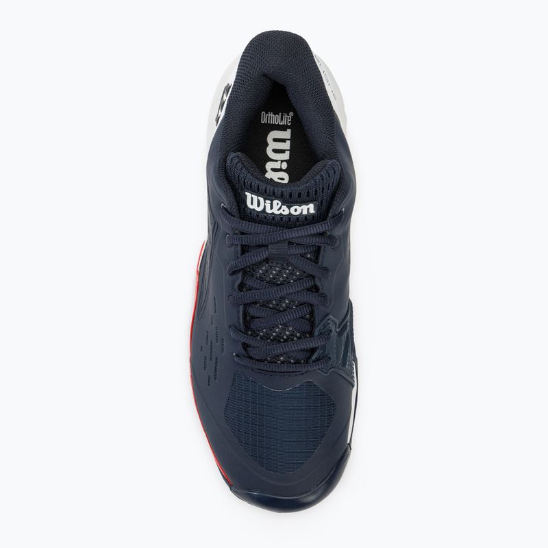 Men's tennis shoes Wilson Rush Pro Ace Clay navy blazer/white/infrared 5