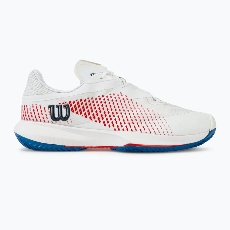 Men's tennis shoes Wilson Kaos Swift 1.5 Clay white/deja vu blue/wilson red 2