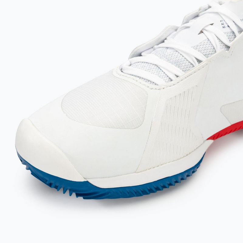 Men's tennis shoes Wilson Kaos Swift 1.5 Clay white/deja vu blue/wilson red 7