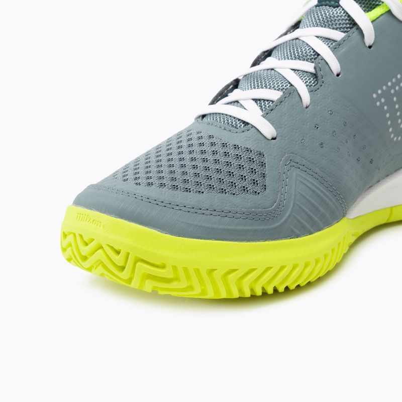 Wilson Kaos Stroke 2.0 men's tennis shoes stormy sea/deep teal/safety yellow 7