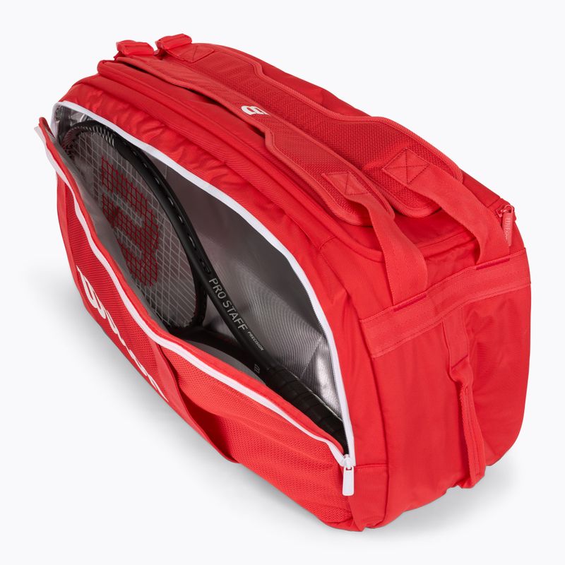 Tennis bag Wilson Super Tour Red Coaches Duffel red 9