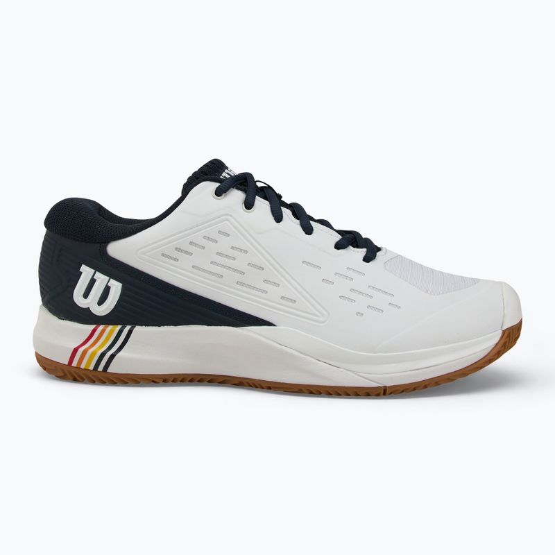 Men's tennis shoes Wilson Rush Pro Ace Clay RG white/ navy blazer/ rubber 2
