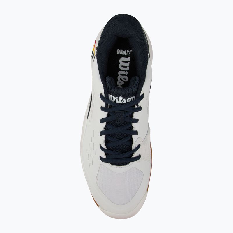 Men's tennis shoes Wilson Rush Pro Ace Clay RG white/ navy blazer/ rubber 5