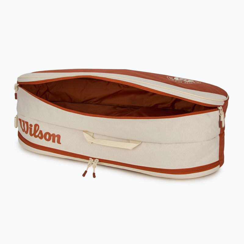 Tennis bag Wilson Roland Garros Team 6PK 2005 cream/ clay 5