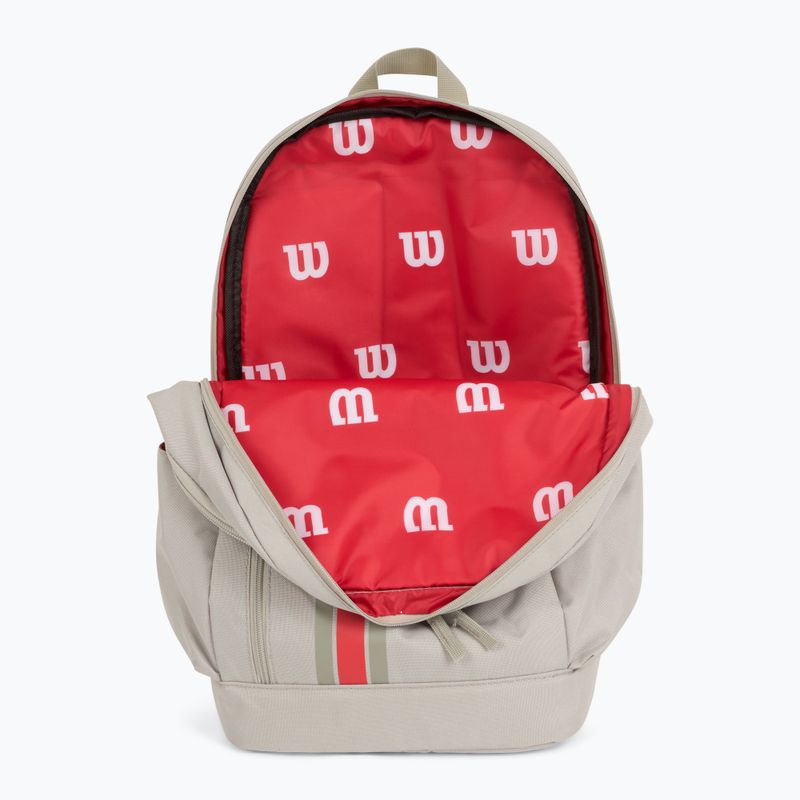 Tennis backpack Wilson Team oatmilk 6