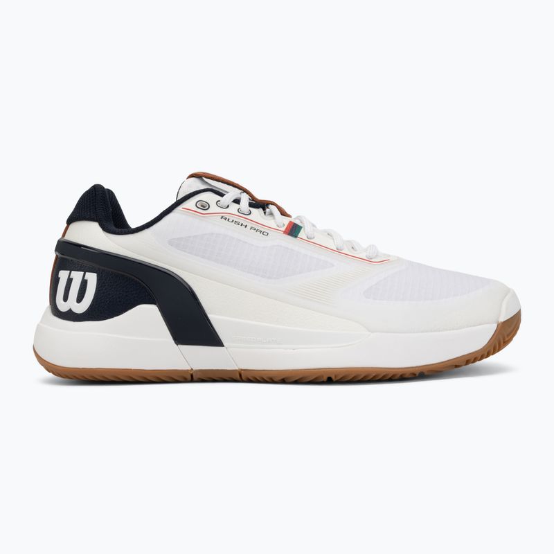 Men's tennis shoes Wilson Rush Pro 5 Clay white/navy blazer/gum 2