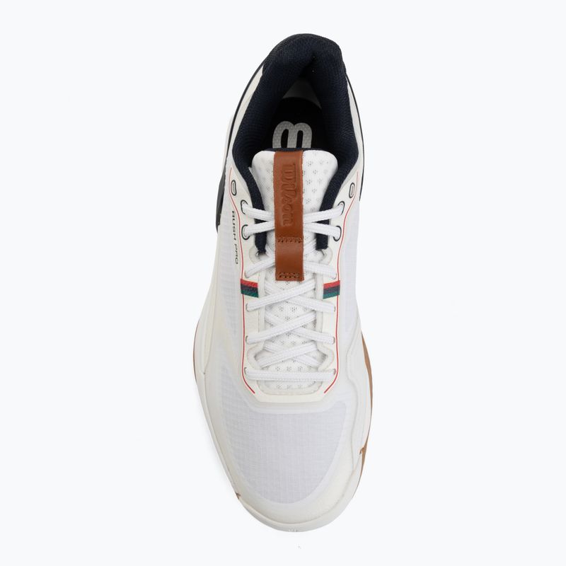 Men's tennis shoes Wilson Rush Pro 5 Clay white/navy blazer/gum 5