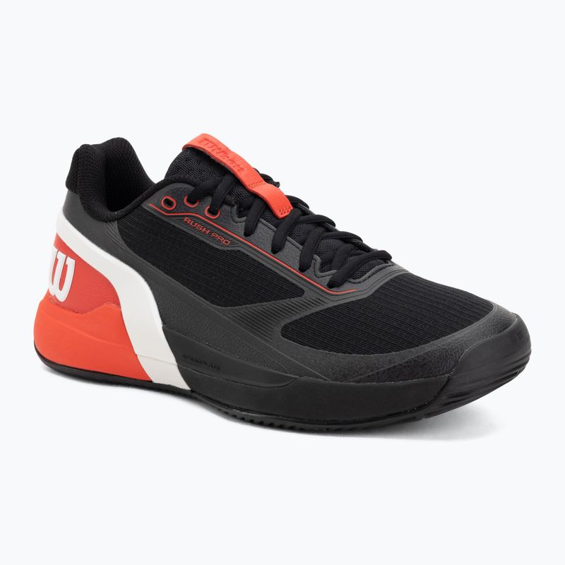 Men's padel shoes Wilson Rush Pro 5 black/infrared/white