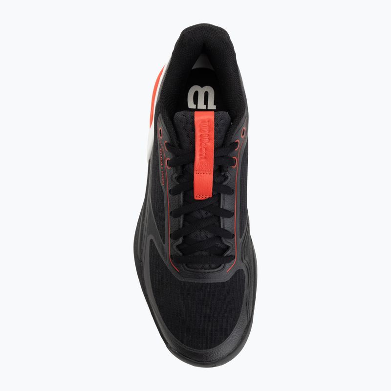 Men's padel shoes Wilson Rush Pro 5 black/infrared/white 5