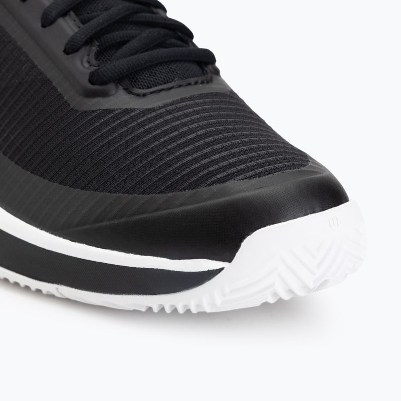 Men's tennis shoes Wilson Rush Lite 5 Clay black/white/safety yellow 7