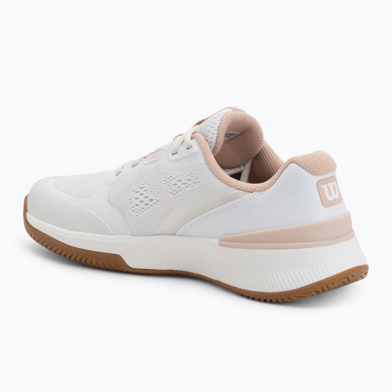 Women's tennis shoes Wilson Intrigue Pro white/cameo rose/gum 3