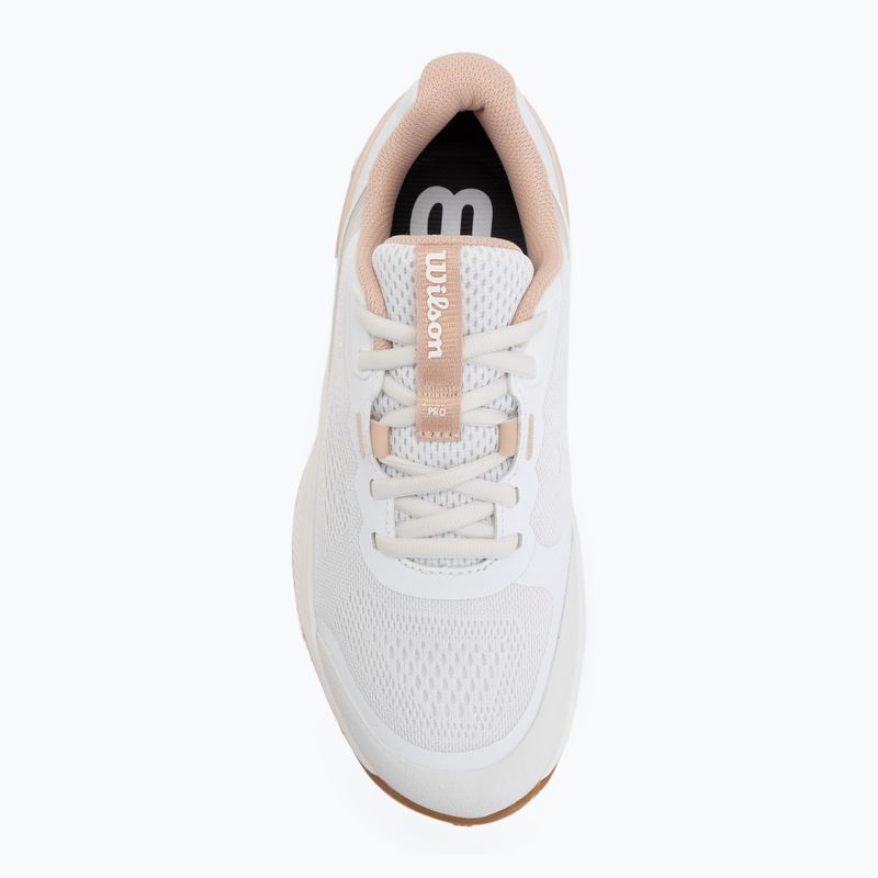 Women's tennis shoes Wilson Intrigue Pro white/cameo rose/gum 5