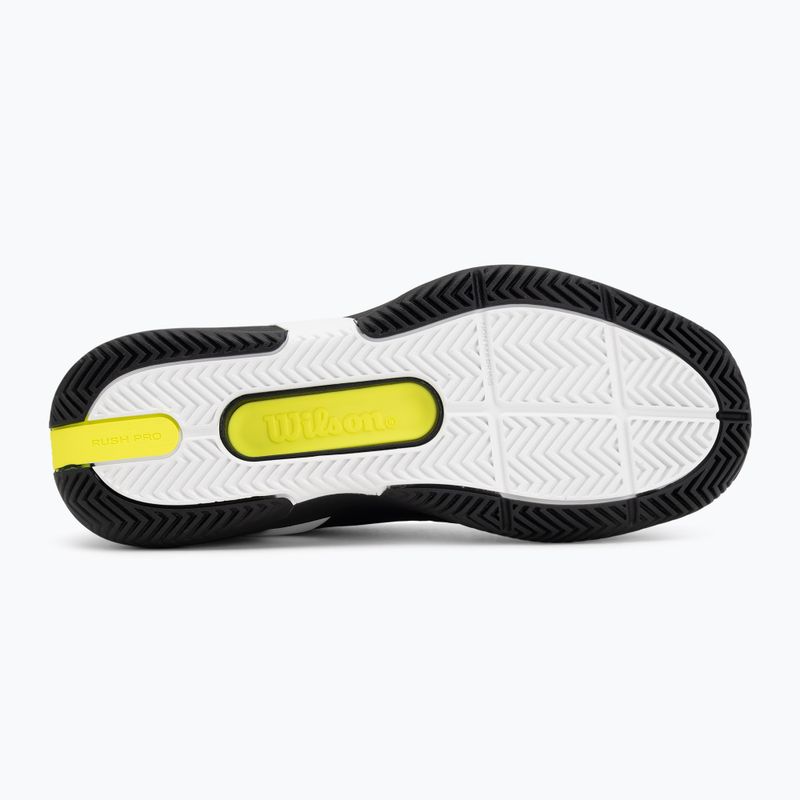 Men's tennis shoes Wilson Rush Pro 5 black/white/stormy weather 4