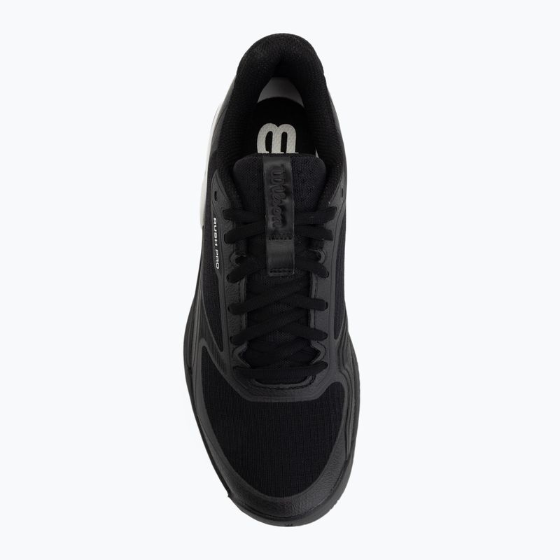 Men's tennis shoes Wilson Rush Pro 5 black/white/stormy weather 5