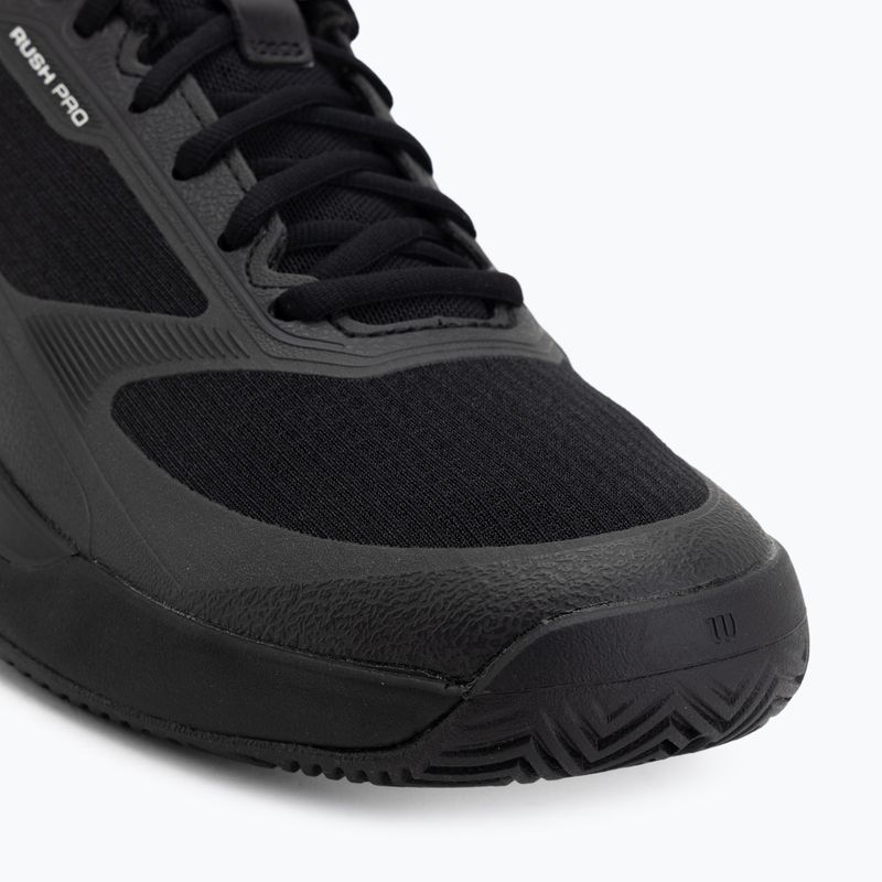 Men's tennis shoes Wilson Rush Pro 5 black/white/stormy weather 7