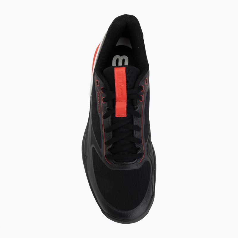 Men's tennis shoes Wilson Rush Pro 5 black/infrared/white 5
