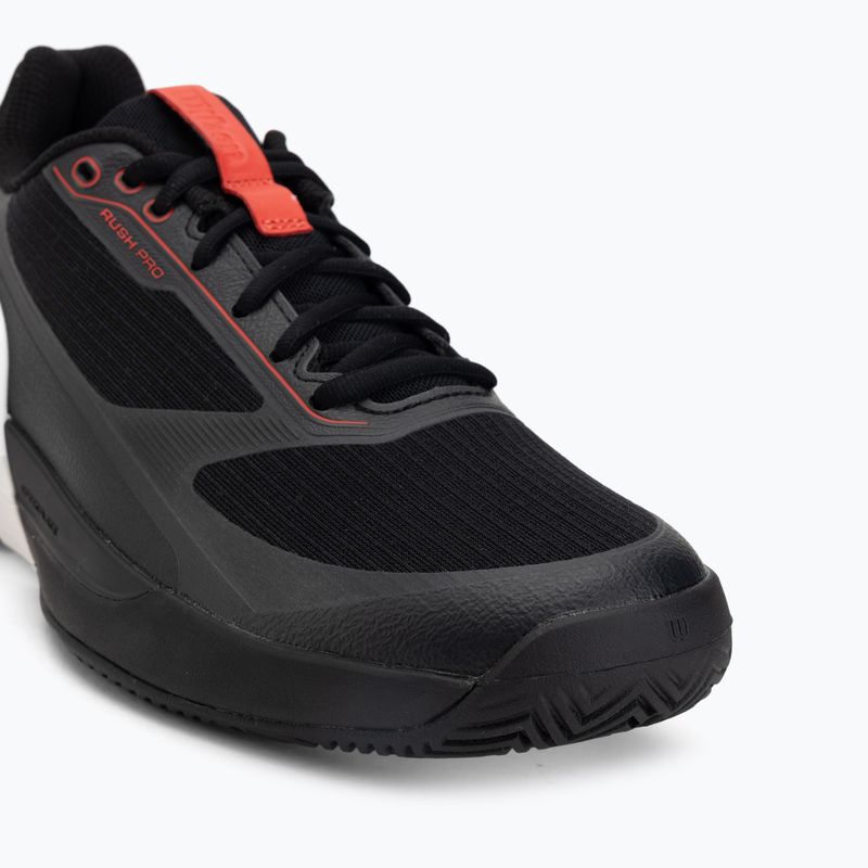 Men's tennis shoes Wilson Rush Pro 5 black/infrared/white 7