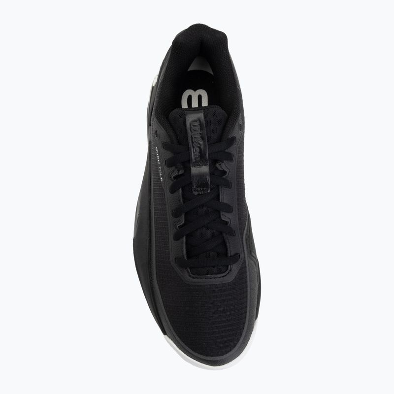 Men's tennis shoes Wilson Rush Pro 5 Tour Clay black/white/safety yellow 5