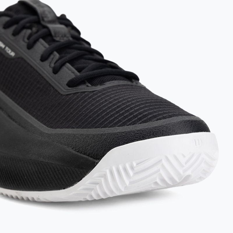 Men's tennis shoes Wilson Rush Pro 5 Tour Clay black/white/safety yellow 7