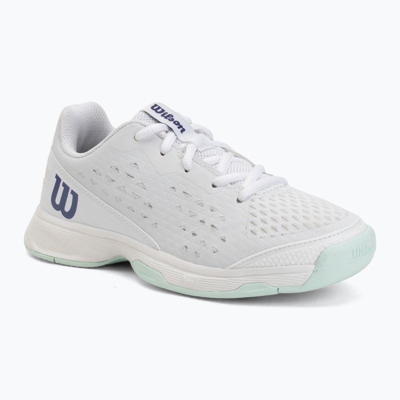 Children's tennis shoes Wilson Rush Pro Ace L Jr white/bay/skip blue