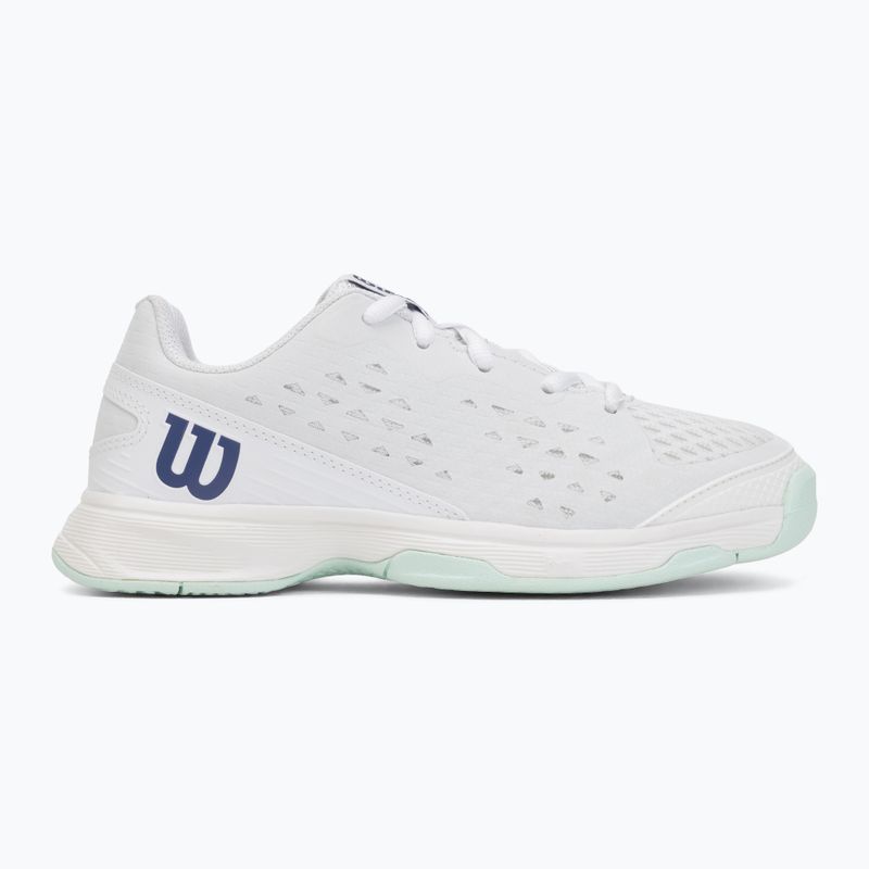 Children's tennis shoes Wilson Rush Pro Ace L Jr white/bay/skip blue 2