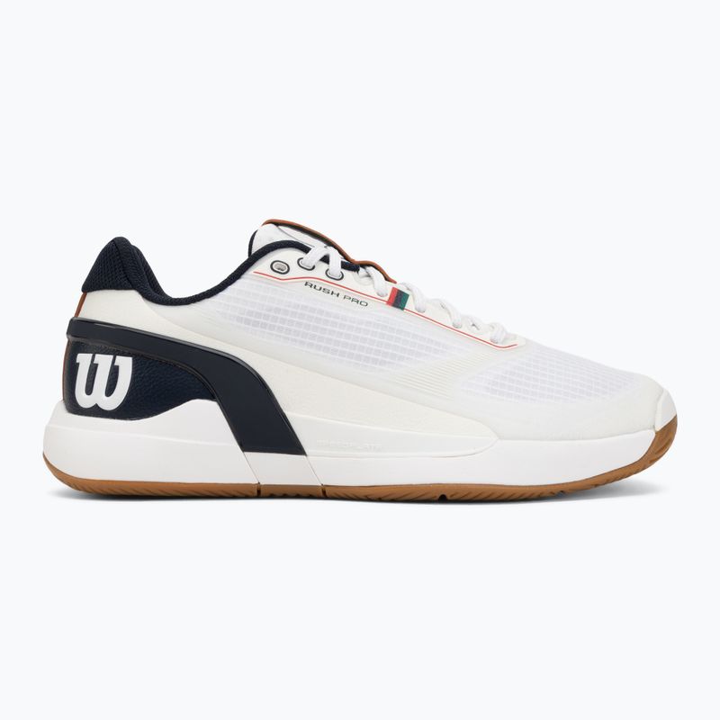 Men's tennis shoes Wilson Rush Pro 5 white/navy blazer/gum 2