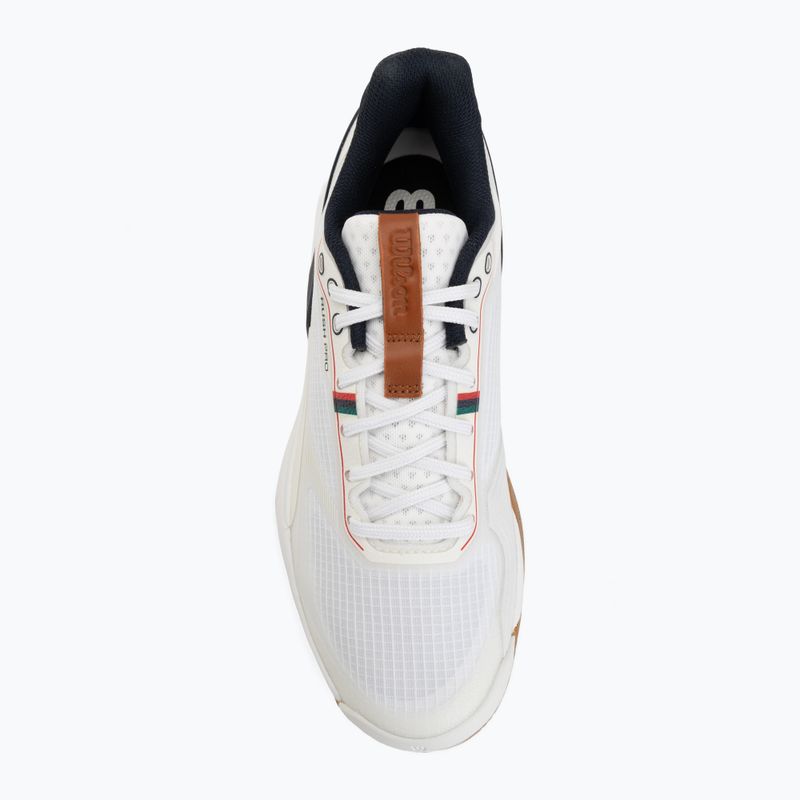 Men's tennis shoes Wilson Rush Pro 5 white/navy blazer/gum 5