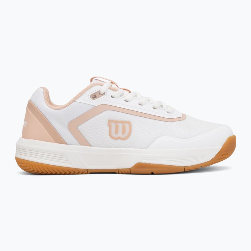 Women's tennis shoes Wilson Courtglide white/cameo rose/gum 2