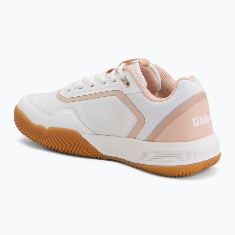 Women's tennis shoes Wilson Courtglide white/cameo rose/gum 3