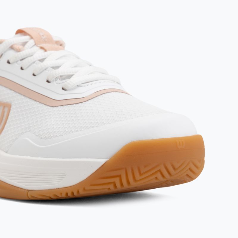 Women's tennis shoes Wilson Courtglide white/cameo rose/gum 7