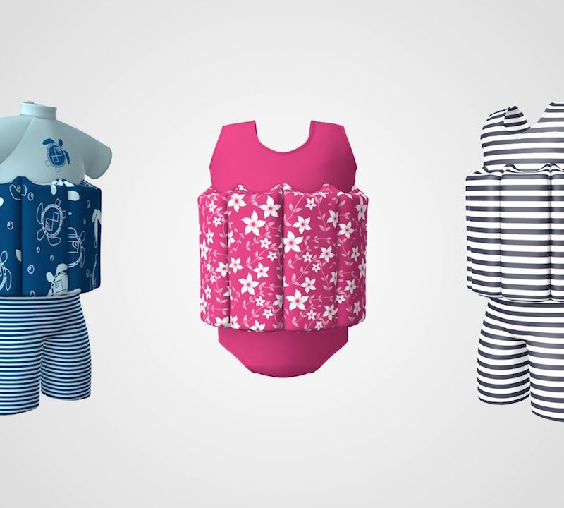 Children's swimsuit Splash About Meadow navy blue FSZGD1 5