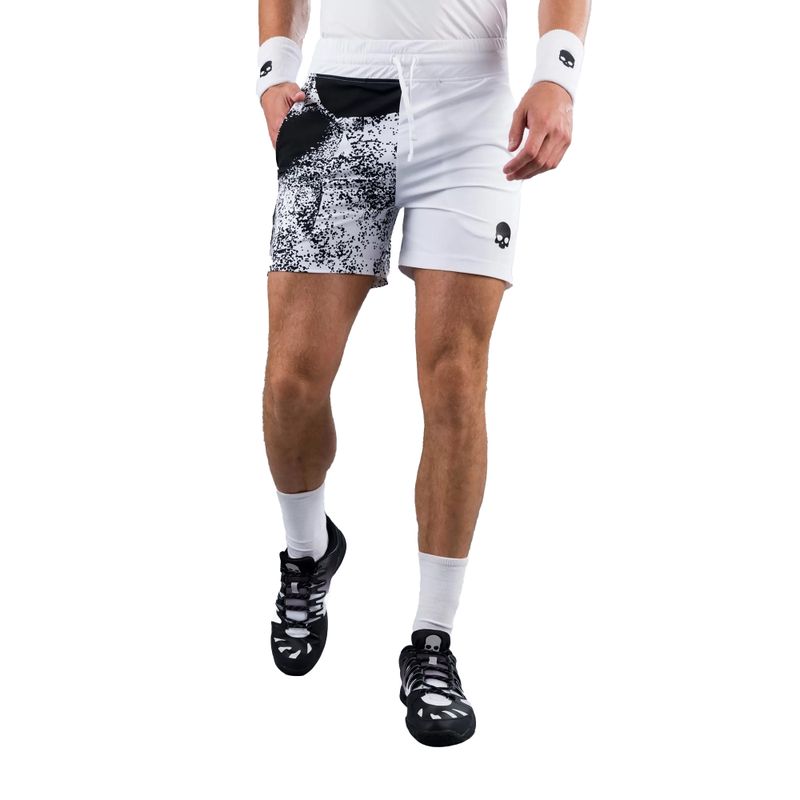Men's tennis shorts HYDROGEN Spray Tech white T00510001