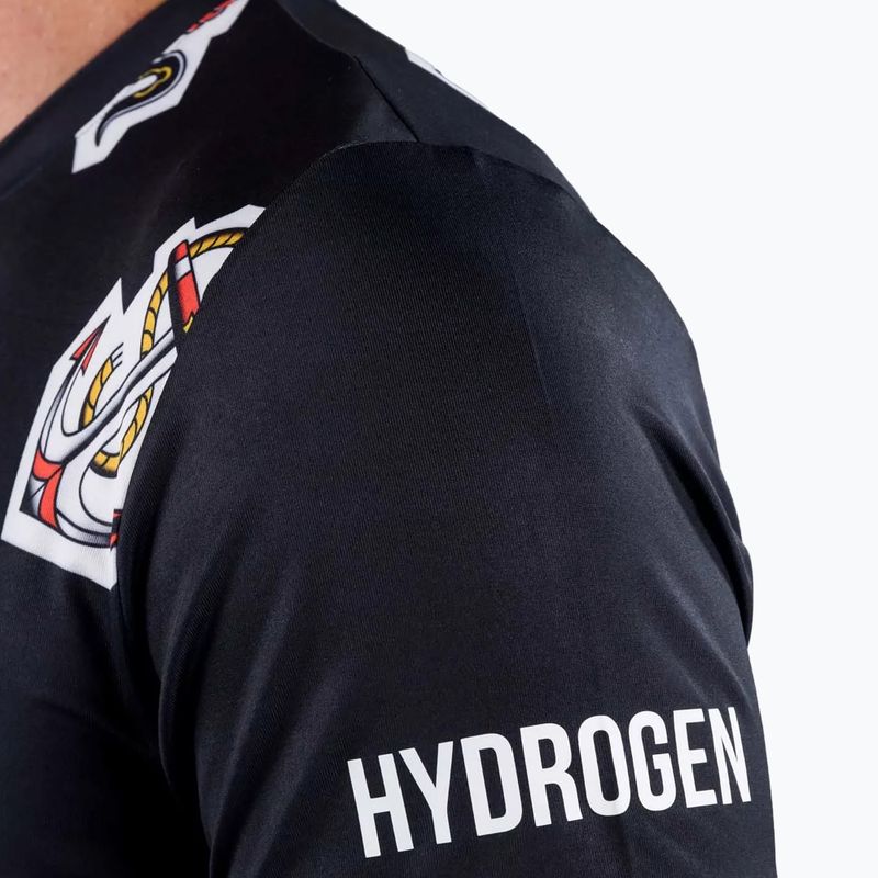 Men's tennis shirt HYDROGEN Tattoo Tech black T00504007 7
