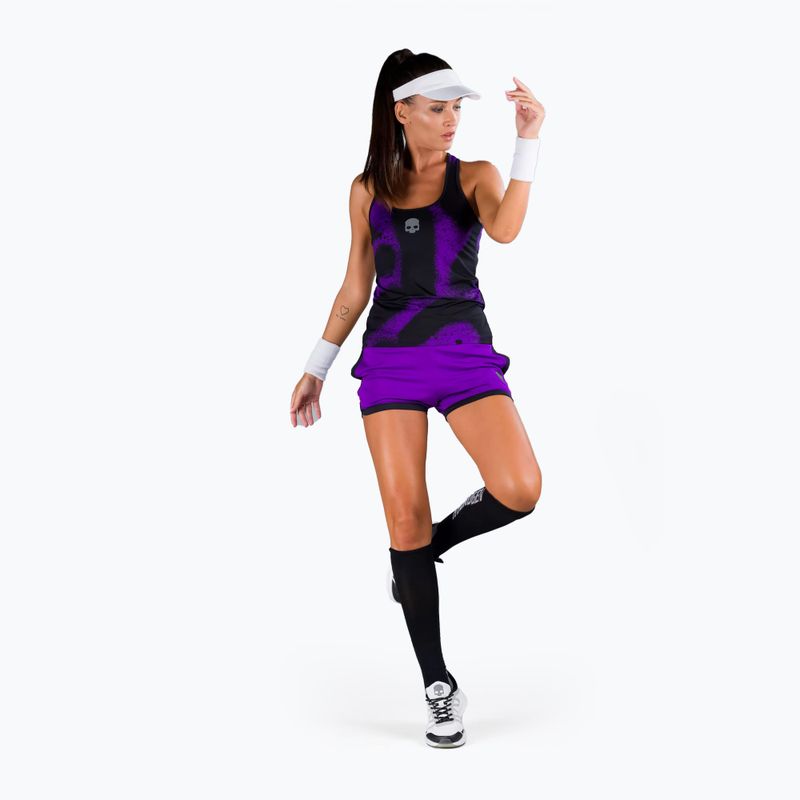 Women's tennis shirt HYDROGEN Spray purple T01504006 2