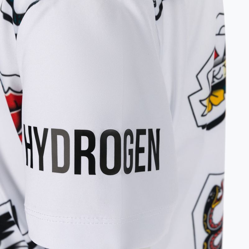 HYDROGEN Tattoo Tech children's tennis shirt white TK0504001 3